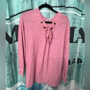 Cato Rose Knit Top